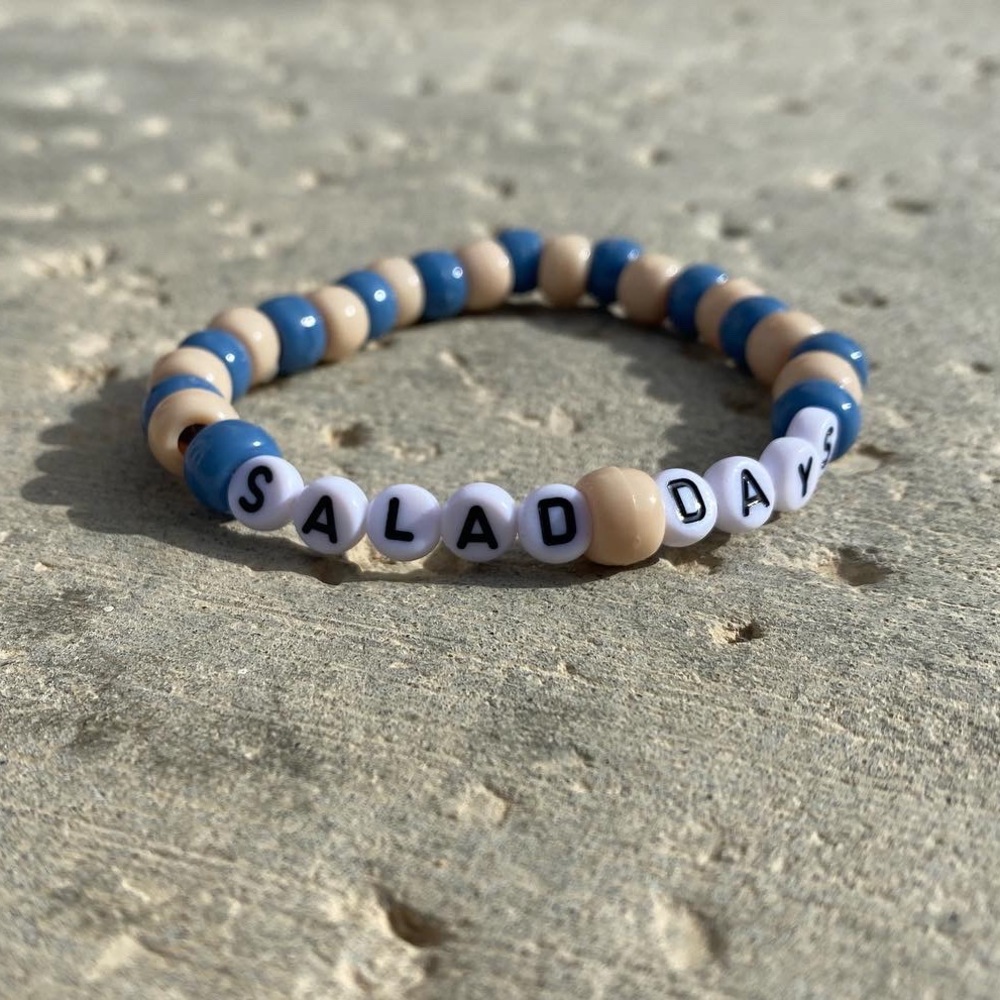 A custom made Mac DeMarco bracelet off album “salad days”